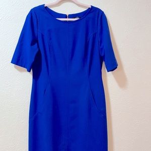 Short sleeved , knee length dress